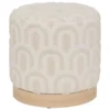 POUF TUFTE COPAS BLANC