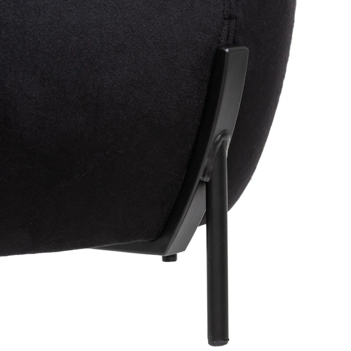 POUF VELOURS CALABAZA NOIR