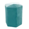 POUF VELOURS COTELE D.35CM GIULIA BLEU