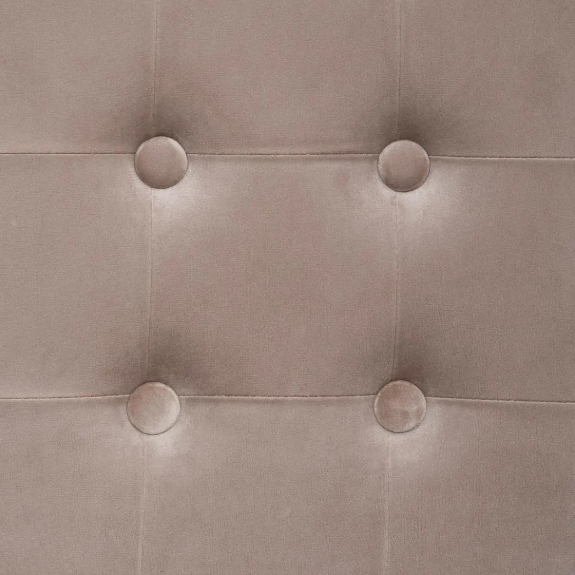 POUF VELOURS TAUPE LEANDRE