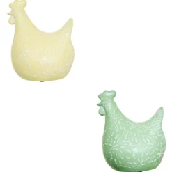 POULE RESINE LINDA H.20CM