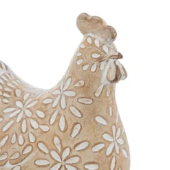 POULE RESINE LINDA H.20CM