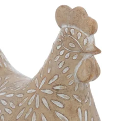 POULE RESINE LINDA H.10.5CM