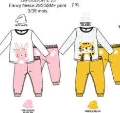 PYJAMA 2 PIECES MANCHES LONGUES 3 A 36 MOIS