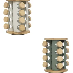 RACK 16 EPICES METAL BAMBOU SENSIA