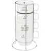 RACK 4 MUGS HAPPY 22CL