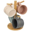 RACK 4 MUGS S BELLE JOURNEE 20CL