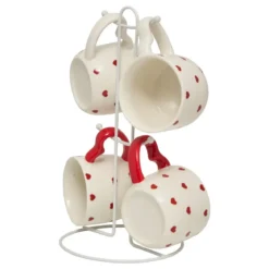 RACK 4 MUGS VALENTINE 22CL
