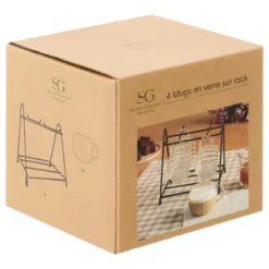 RACK 4 TASSES PUMPKIN 18CL