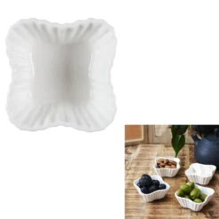 RAMEQUIN TEXTURE PORCELAINE 4CM