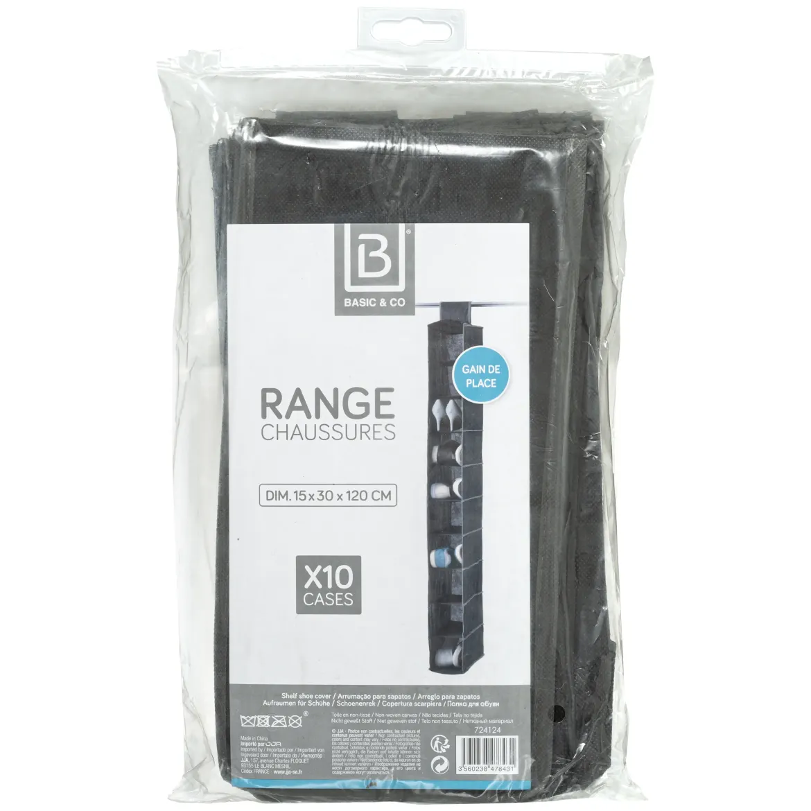 RANGE CHAUSSURES 10 CASES A SUSPENDRE