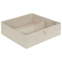 RANGEMENT TIROIRS DRESSY PLUS 2 COMPARTIMENTS BEIGE 36X36CM