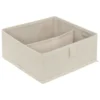 RANGEMENT TIROIRS DRESSY PLUS 2 COMPARTIMENTS BEIGE 24X25CM