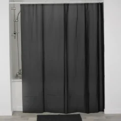 RIDEAU DE DOUCHE LASER 180X200CM NOIR