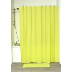 RIDEAU DE DOUCHE PEVA 180 X 200 CM    VERT ANIS