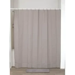 RIDEAU DE DOUCHE PEVA 180 X 200 CM   TAUPE