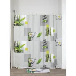 RIDEAU DE DOUCHE PEVA 180X180CM HONOLULU
