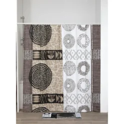 RIDEAU DE DOUCHE PEVA 180X180CM MASAI