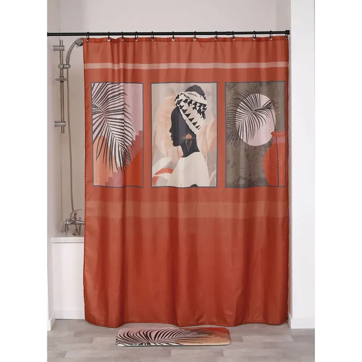 RIDEAU DE DOUCHE POLYESTER 180X200CM MEDINA