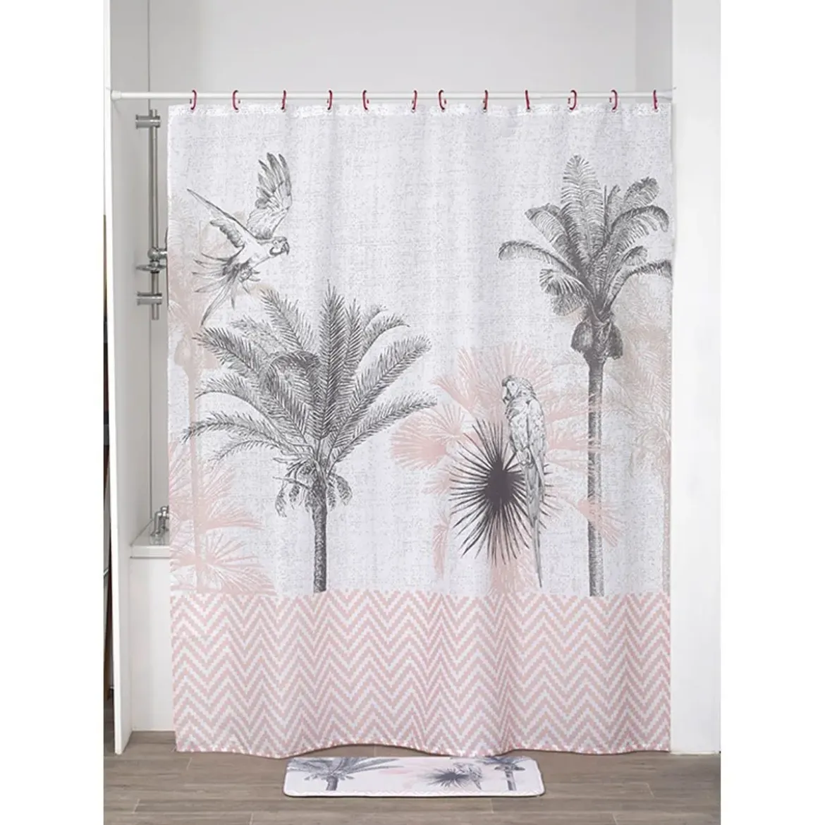 RIDEAU DE DOUCHE POLYESTER 180X200CM DJANGO
