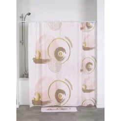 RIDEAU DE DOUCHE 180X180CM ABSTRACTION