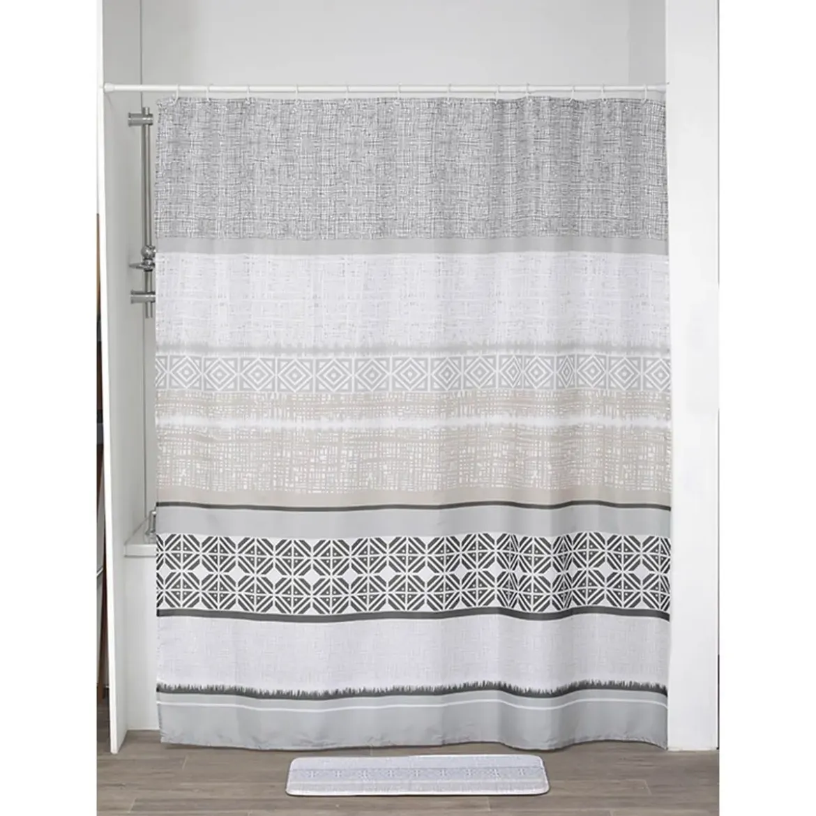 RIDEAU DE DOUCHE 180X200CM EMOTION