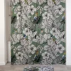 RIDEAU DE DOUCHE 180X180CM JUNGLE FEVER KAKI