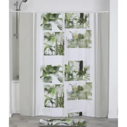 RIDEAU DE DOUCHE 180X180CM OASIS