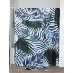 RIDEAU DE DOUCHE 180X200CM TROPICALE