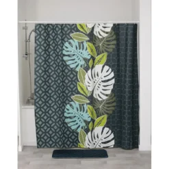 RIDEAU DE DOUCHE 180X180CM VENT D EXOTISME