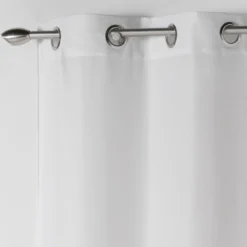 RIDEAU A OEILLETS 140X260CM ABSOLU BLANC