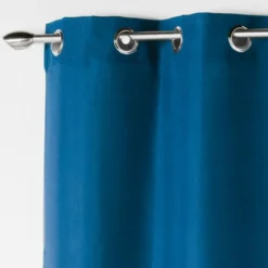 RIDEAU A OEILLETS 140X260CM ABSOLU INDIGO