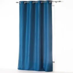 RIDEAU A OEILLETS 140X260CM ABSOLU INDIGO