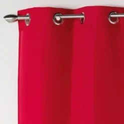 RIDEAU A OEILLETS 140X260CM ABSOLU ROUGE