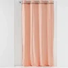 RIDEAU A OEILLETS 135X240CM COTON LAVE LINETTE ROSE