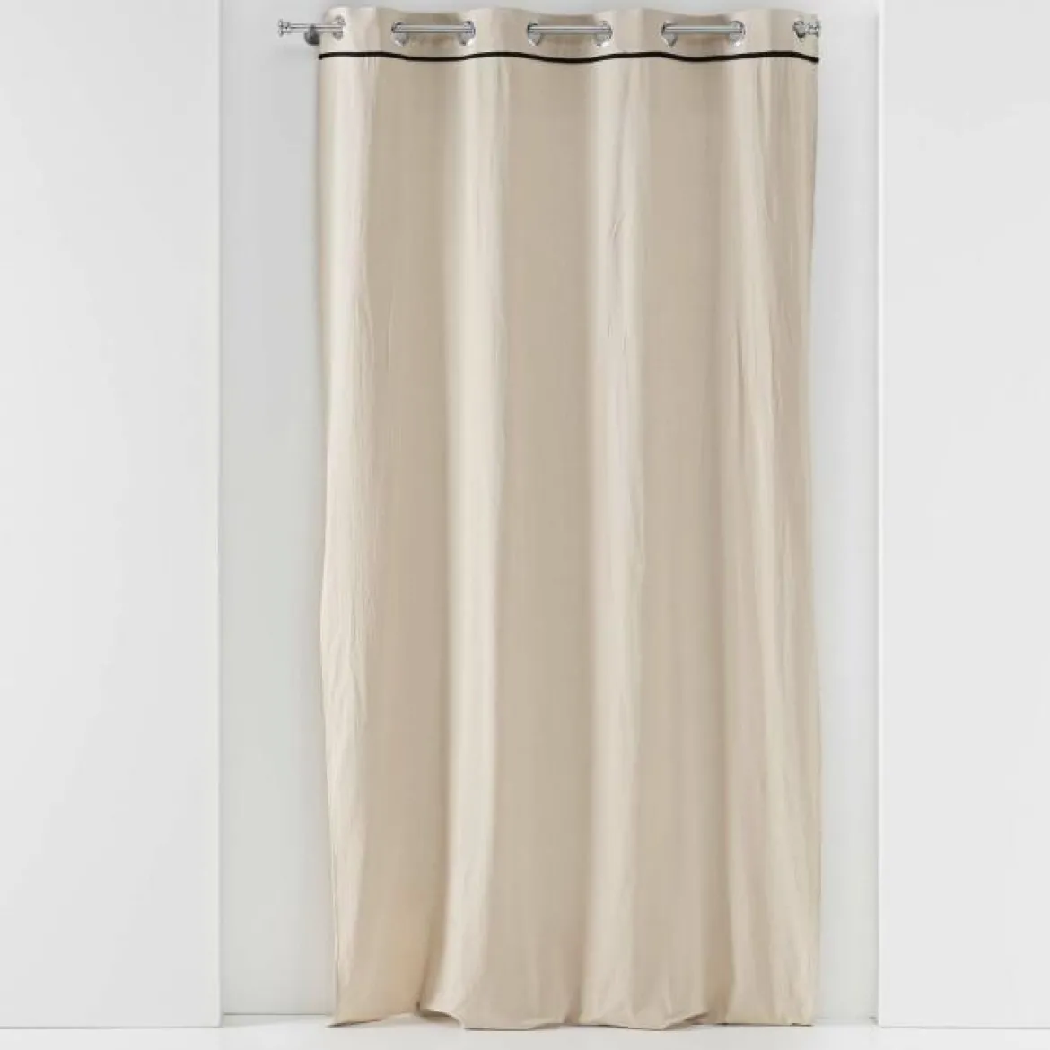 RIDEAU A OEILLETS 135X240CM COTON LAVE LINETTE LIN