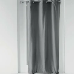 RIDEAU A OEILLETS 140X260CM LYRAE ANTHRACITE