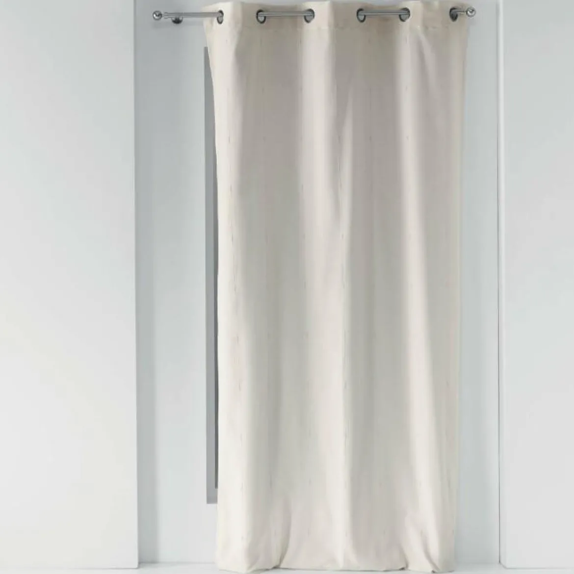RIDEAU A OEILLETS 140X260CM LYRAE NATUREL