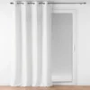 RIDEAU A OEILLETS 140X260CM METALLISES ZELINE BLANC