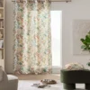 RIDEAU A OEILLETS 140X260CM MICROFIBRE UNIE ABSOLU CEDRE