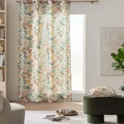 RIDEAU A OEILLETS 140X260CM MICROFIBRE UNIE ABSOLU CEDRE