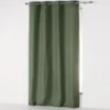 RIDEAU A OEILLETS 140X260CM MICROFIBRE UNIE ABSOLU KAKI