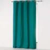 RIDEAU A OEILLETS 140X280CM MICROFIBRE UNI ABSOLU EMERAUDE