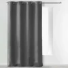 RIDEAU A OEILLETS 140X280CM MICROFIBRE UNI ABSOLU ANTHRACITE