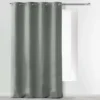 RIDEAU A OEILLETS 140X280CM MICROFIBRE UNI ABSOLU GRIS