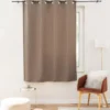 RIDEAU A OEILLETS 135X180CM OCCULTANT TRAMINA NOISETTE