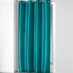 RIDEAU A OEILLETS 140X240CM SHANA BLEU