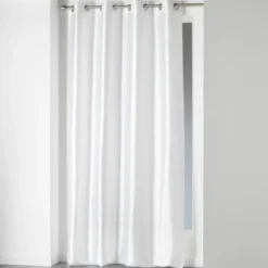 RIDEAU A OEILLETS 140X240CM SHANA BLANC