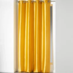 RIDEAU A OEILLETS 140X240CM SHANA MOUTARDE