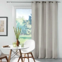 RIDEAU A OEILLETS 135X240CM UNI CHINEA LIN